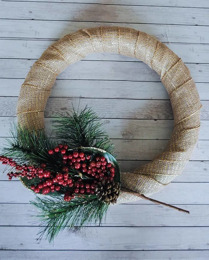 DIY holiday wreath