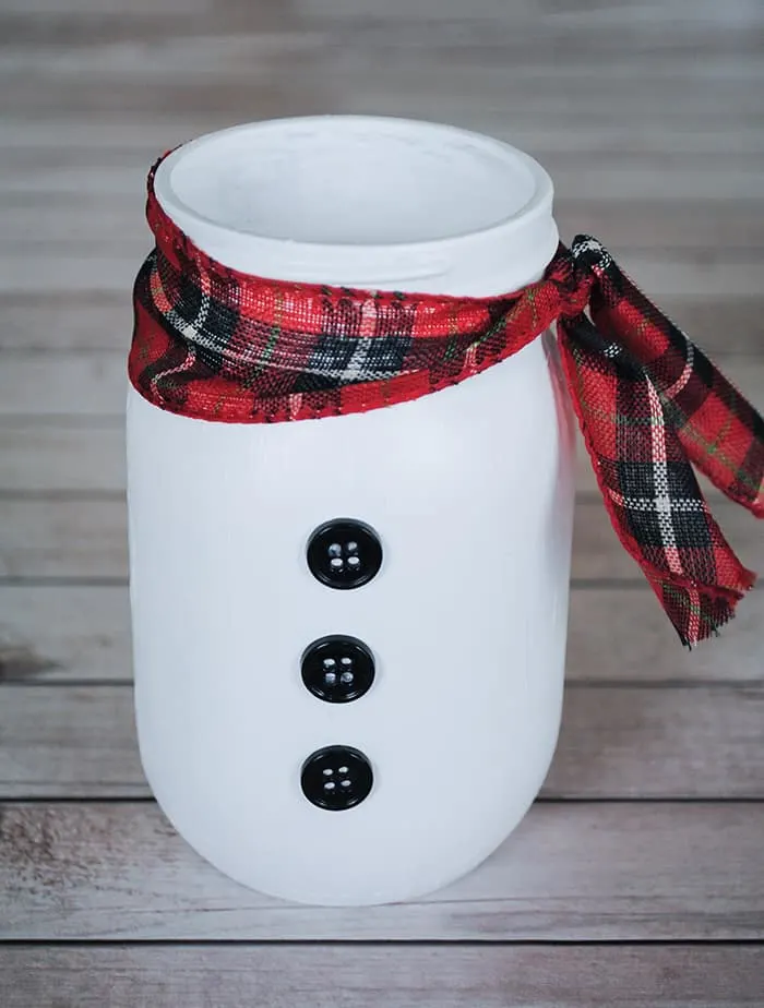 DIY Holiday Decorations - How to Make a Mason Jar Snowman