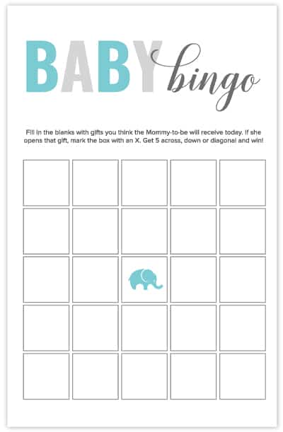 gratis printable baby shower games