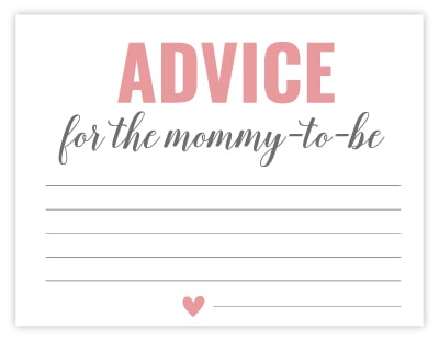 pink advice cards