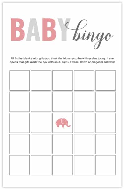 gratis printable baby shower games