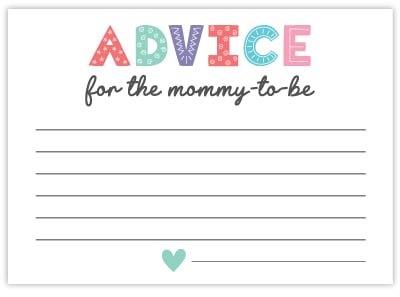 advice for mommy cards