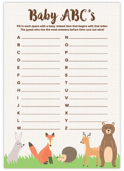 Free Printable Baby Shower Games Volume 2 New Designs