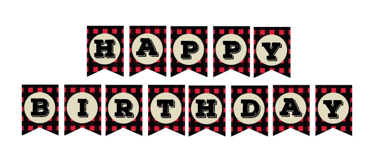 Free Printable Red Plaid Birthday Decorations Pjs And Paint