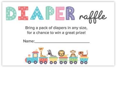 diaper raffle free cards