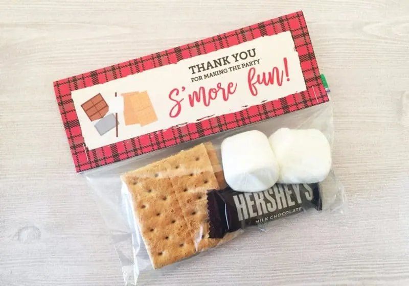 birthday s'more favors