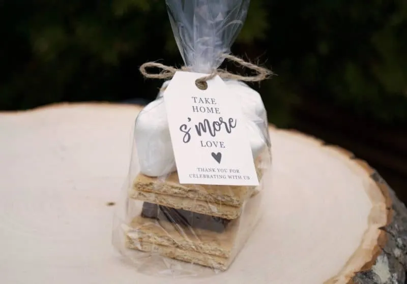 wedding s'mores tag