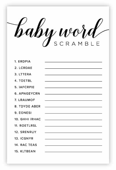 Baby Shower Ideas Black & White Striped Baby Advice And Predictions Baby Predictions Printable Striped Baby Shower Baby Shower Games