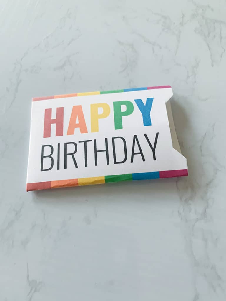 Free Printable Gift Card Holder Happy Birthday Instant Download