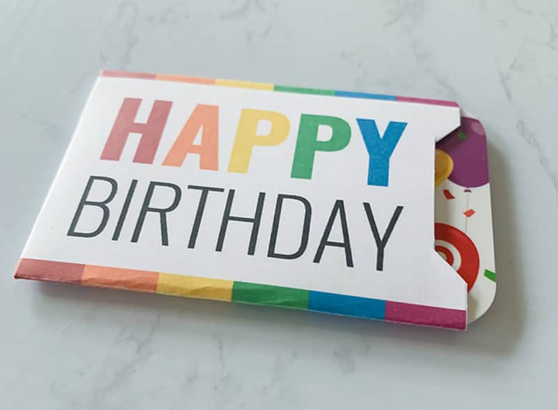 happy birthday gift card