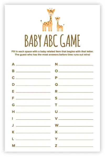 free printable baby abc game