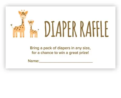 diaper raffle free printable