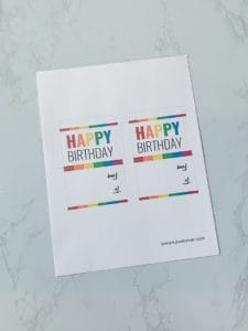 Happy Day Gift Card Printable