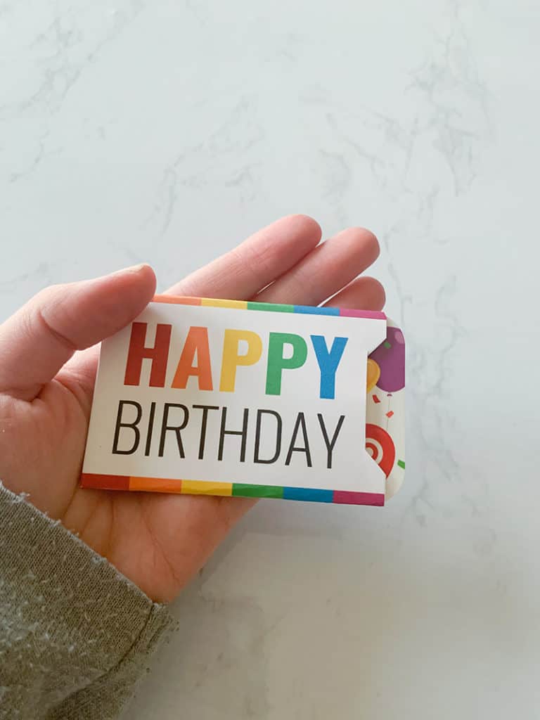 Free Printable Gift Card Holder Happy Birthday Instant Download