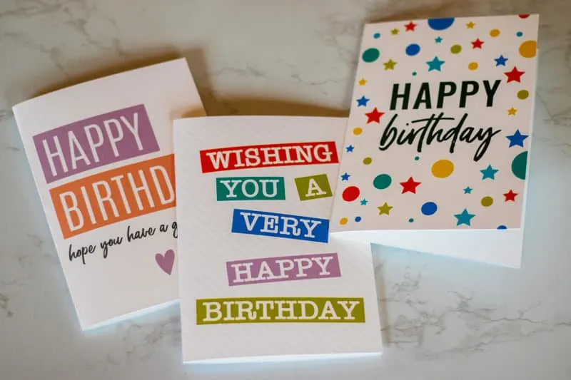 Free Printable Birthday Card | 3 Versions | Instantly Download and Print