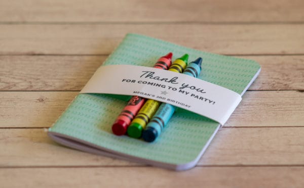 Notebook Party Favor | Creative Kids Party Favors | Free Printable Favor