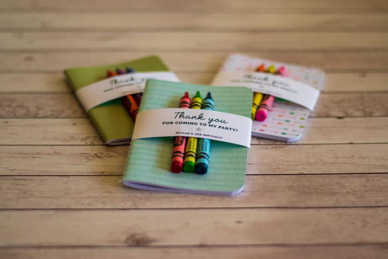 Notebook Party Favor | Creative Kids Party Favors | Free Printable Favor