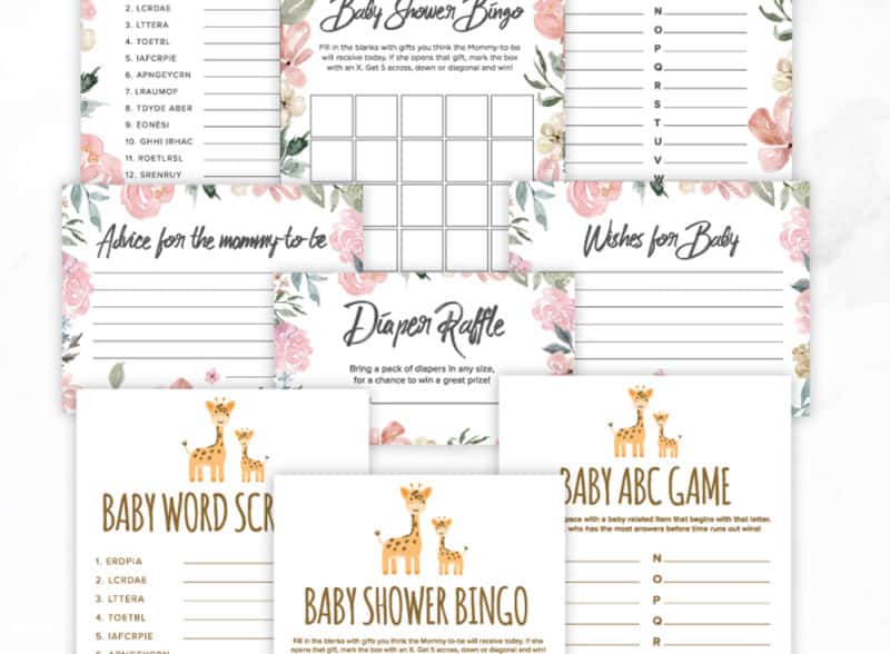 printable game baby traditions instant download baby shower BABY SHOWER GAMES baby shower game