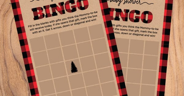 Free Plaid Baby Shower Printables | Baby Shower Games
