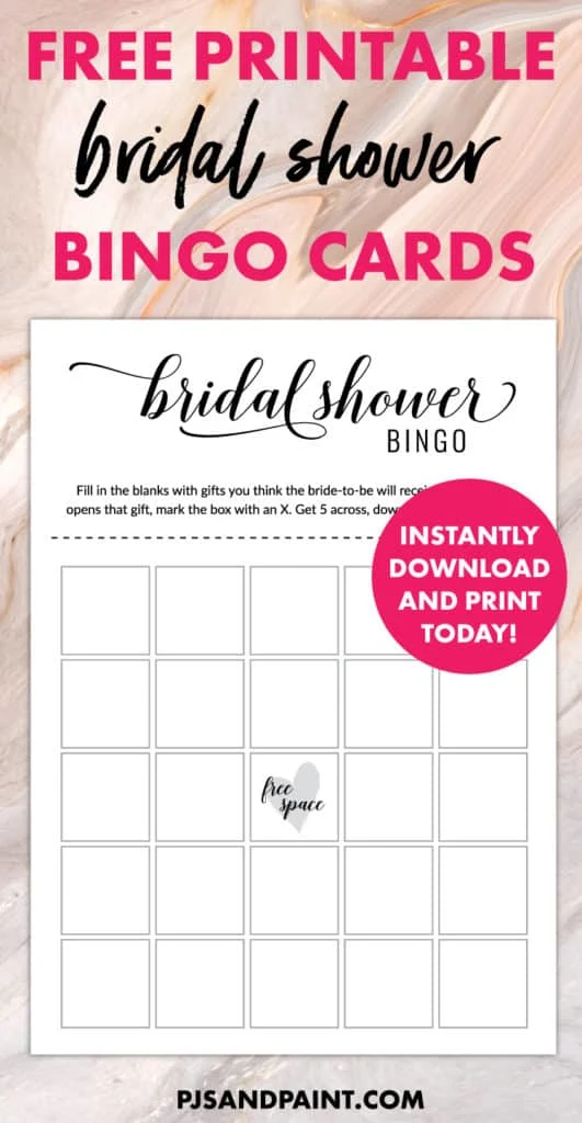 Free Printable Who Knows the Bride Best Game - Pjs and Paint