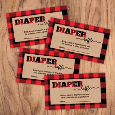 Free Plaid Baby Shower Printables | Baby Shower Games