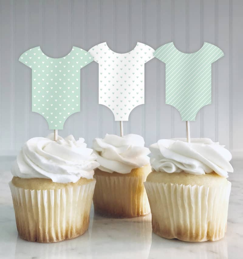 Free Printable Baby Shower Patterns | Onesie Template