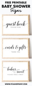 Baby Shower Signs | Free Printables Instant Download