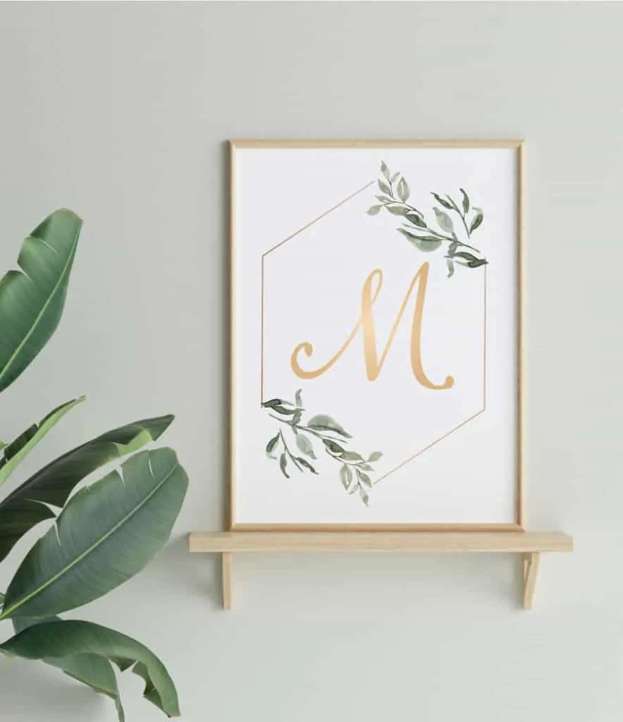 free printable monogram