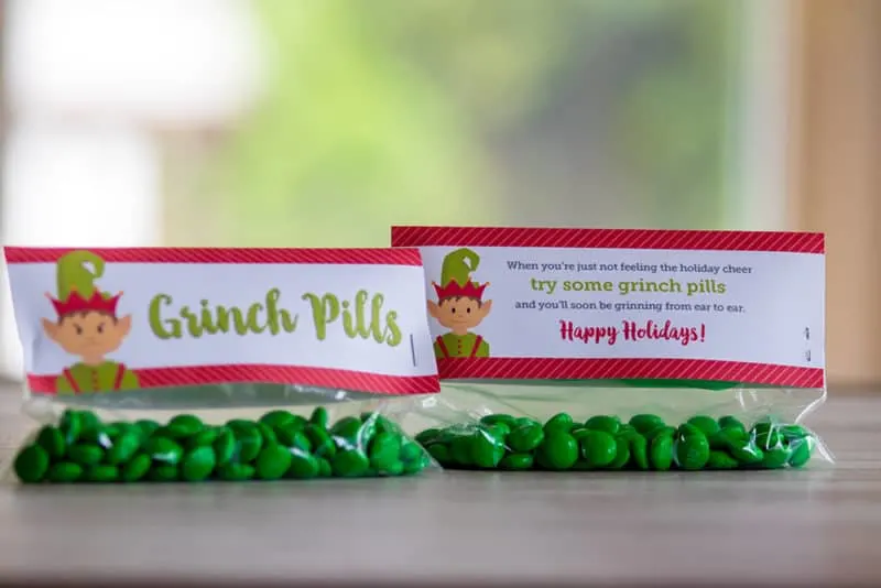 free printable grinch pills