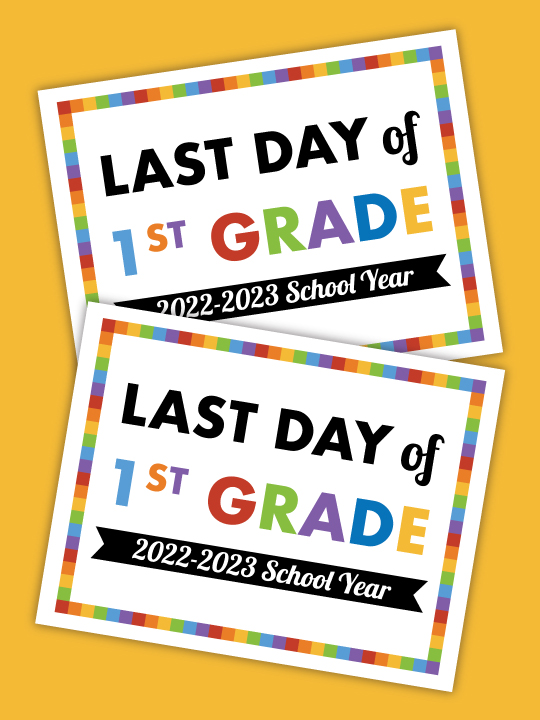 Last Day Of School 2024 Printable Sign - Aggie Marianna