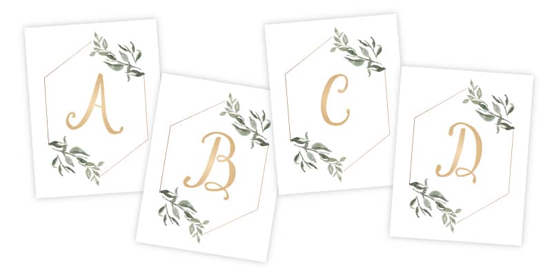 free printable monogram wall art