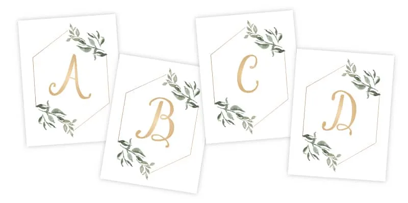 free printable monogram wall art