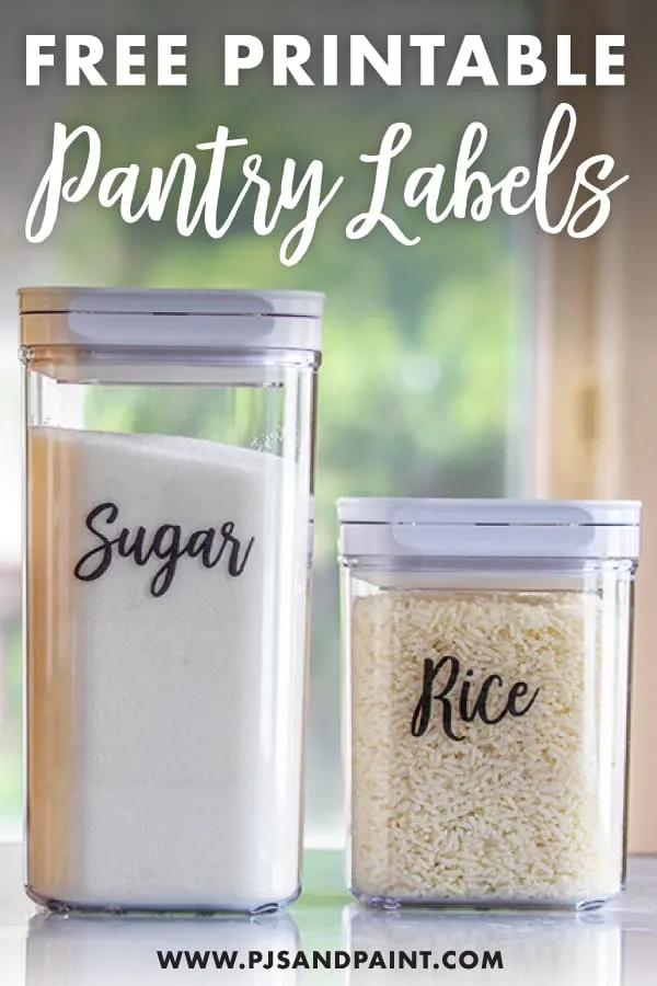 Kitchen Pantry Organization+ Free Printable Labels