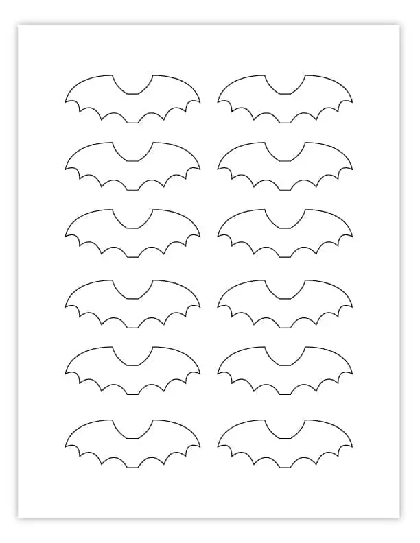 bat wing template