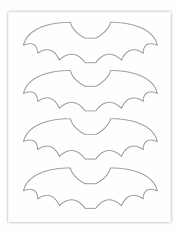 bat wing template