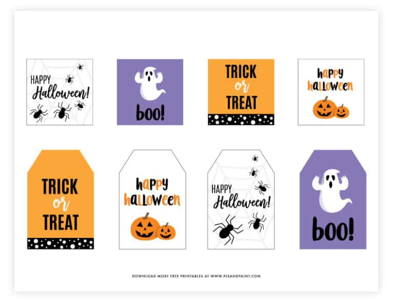 Free Printable Halloween Gift Tags 