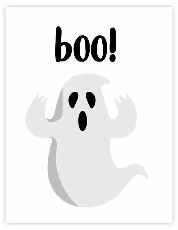 boo printable wall art