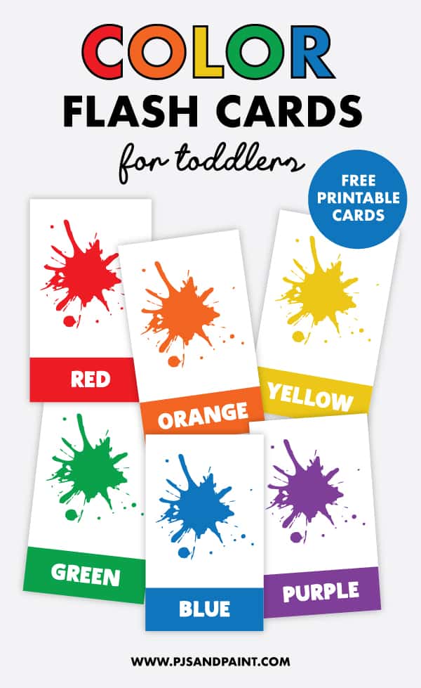 Free Printable Color Flash Cards for Toddlers Help Kids Learn Colors