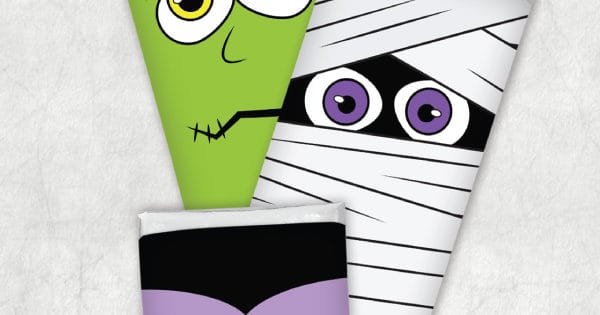 Free Printable Halloween Candy Bar Wrappers | Full Size and Mini Bars