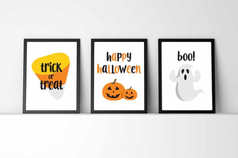 Free Printable Halloween Wall Art | DIY Halloween Decor