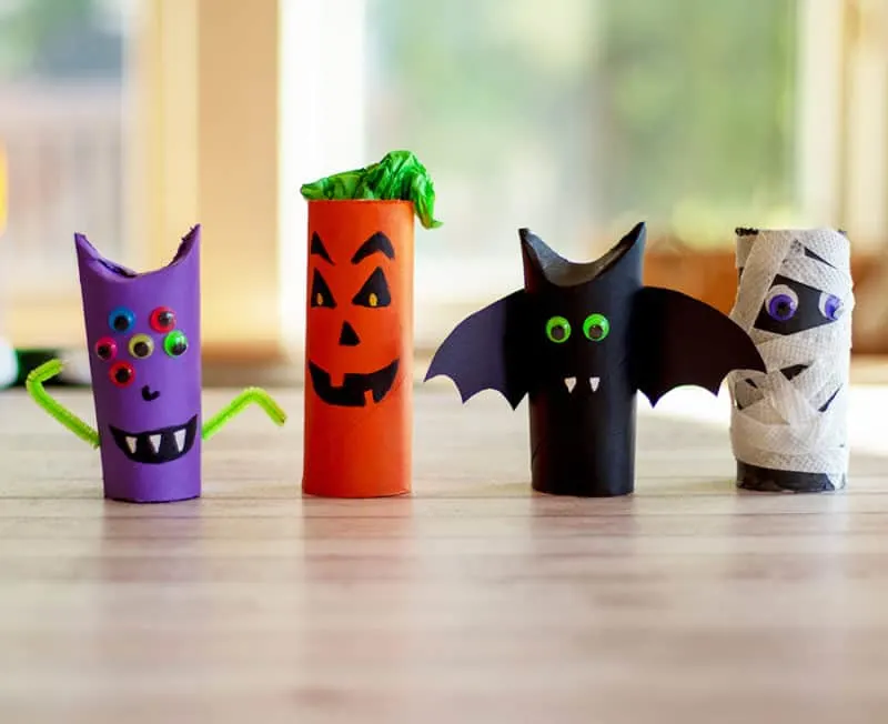 Fun Toilet Paper Roll Monster Craft for Kids - Taming Little Monsters