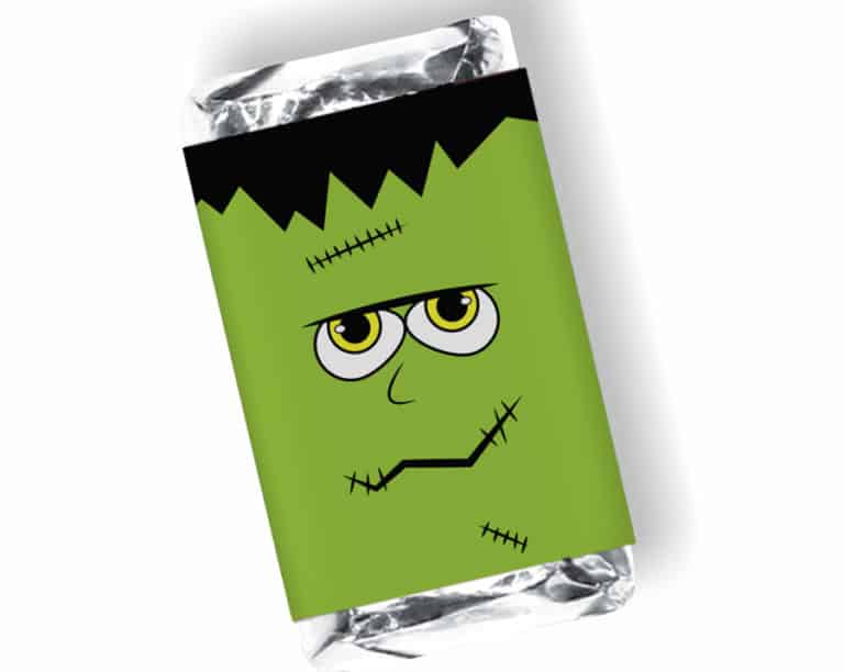 Free Printable Halloween Candy Bar Wrappers | Full Size and Mini Bars