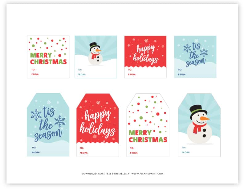 Free Printable Christmas Gift Tags | Holiday Gift Tags