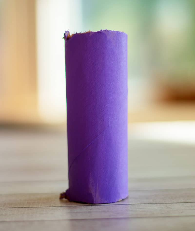 purple paper roll