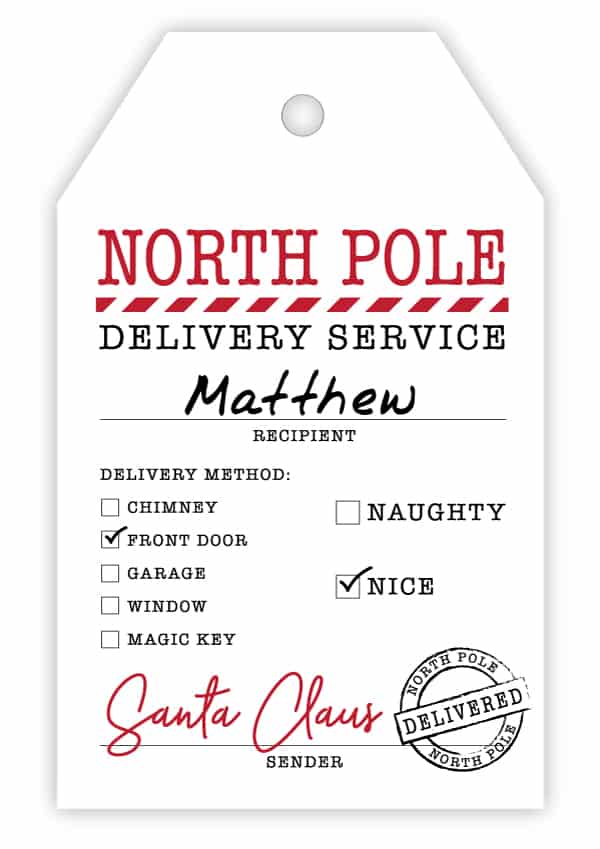 santa name tags