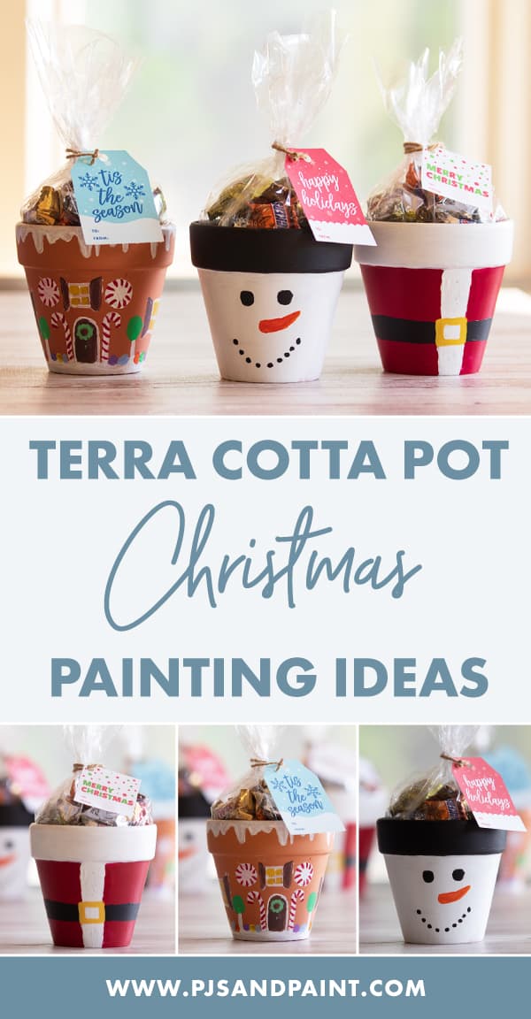 Terra Cotta Pot Christmas Crafts | Santa, Snowman, Gingerbread House