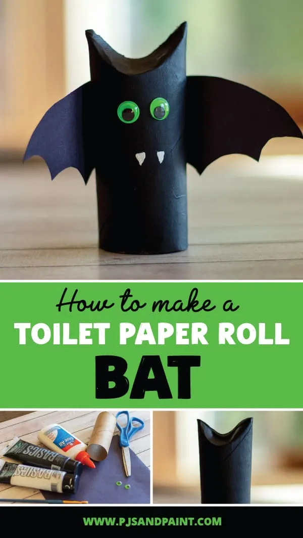 Halloween Toilet Paper Roll Bat Craft - Savvy Sassy Moms