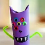 completed paper roll monster