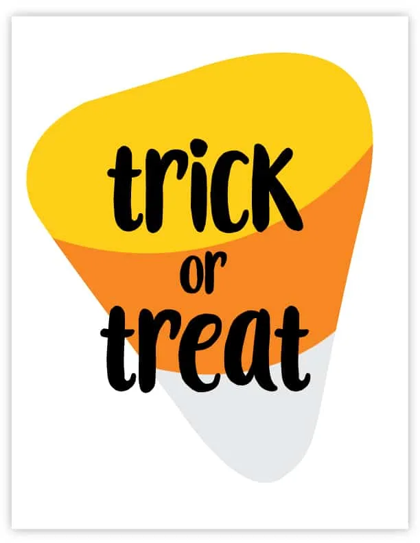 trick or treat wall art