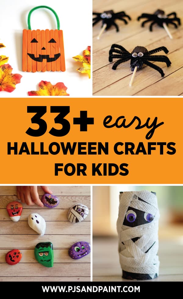 33+ Easy Halloween Crafts for Kids - Pjs and Paint